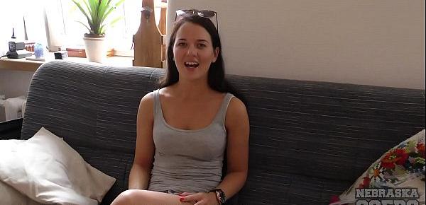  young looking 23yo santana does her first ever casting couch